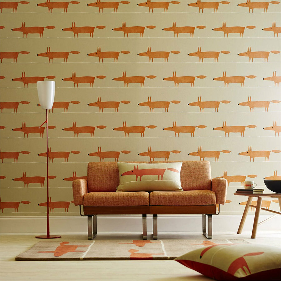 groot Retentie Spanje Scion Mr Fox Behang 110847 - Luxury By Nature