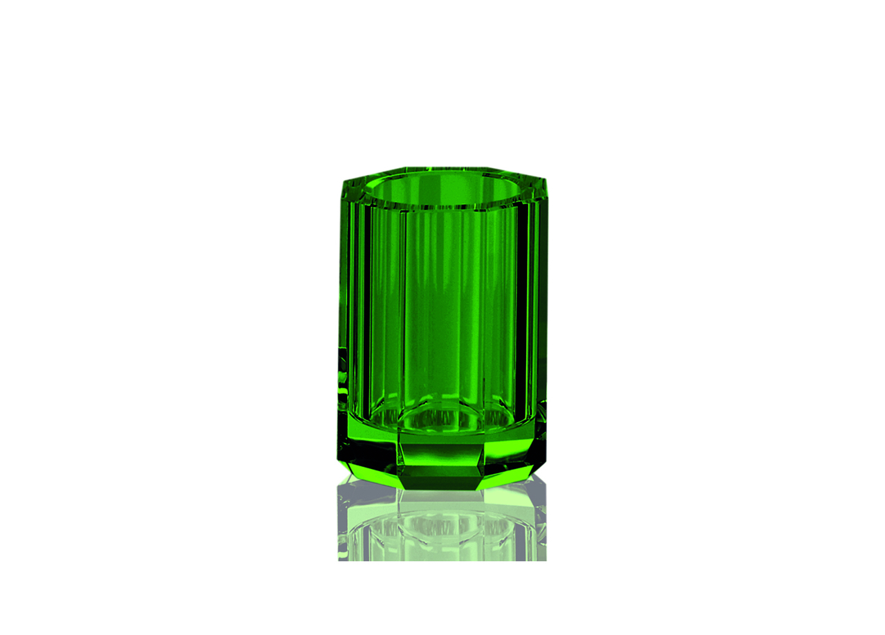 Wijzer Tot ziens aan de andere kant, Groene Tandenborstelhouder Decor Walther Kristal - Luxury By Nature