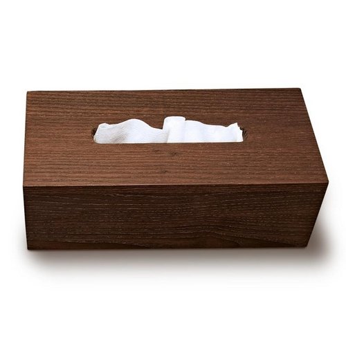 Luxe Tissue Box Van Donker Hout Ash Wood Decor Walther