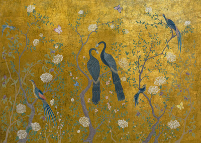 Coordonne Edo Gold Vinyl Behang Chinoiserie Luxury By Nature